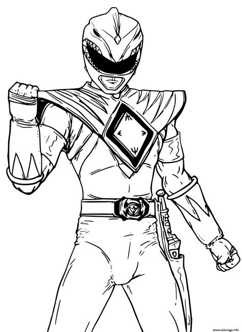 power ranger dessin|Coloriage